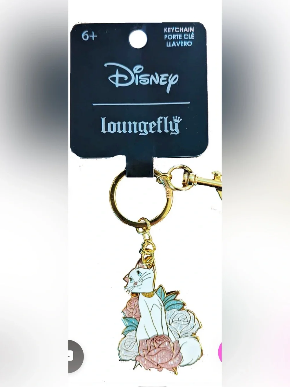 NWT Loungefly Disney Aristocats Duchess keychain